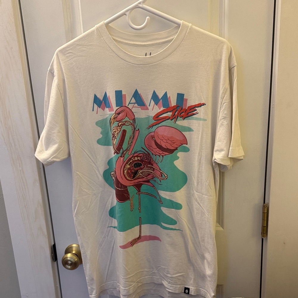 Graphic Miami Style T-Shirt - White